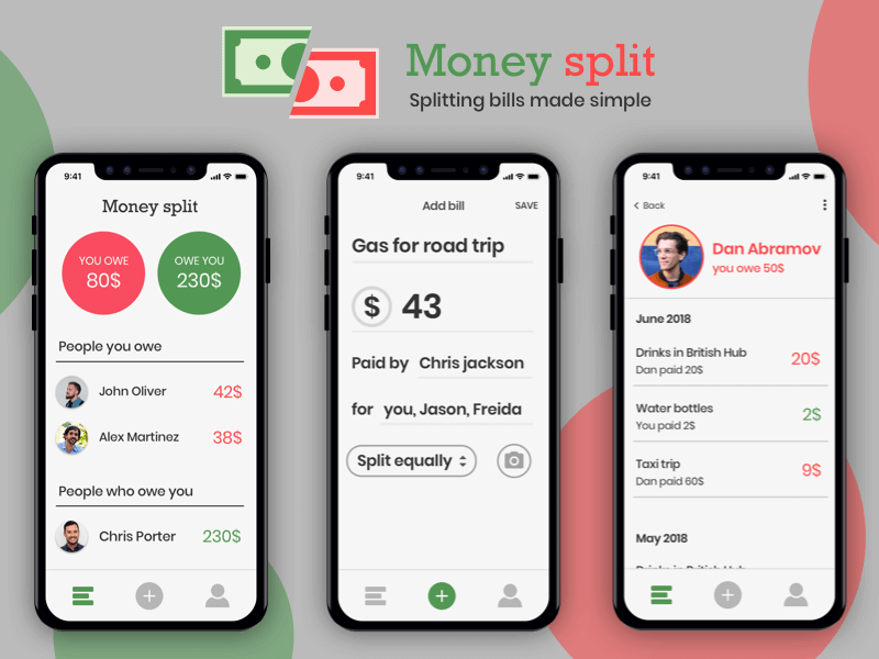 Bill-Sharing Apps : split expenses