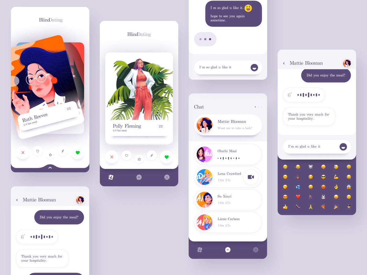 Blind Dating App - Free Sketch Resource