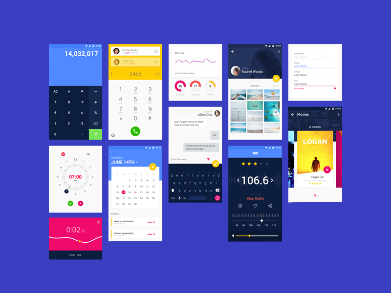 Sketch Android UI Kit  Sketch Elements