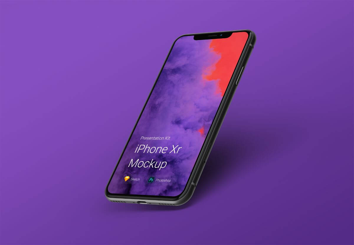 Download Iphone Xr Clay Mockup Free Sketch Resource Sketch Elements