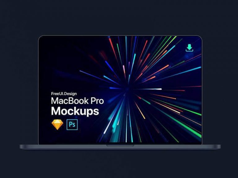 Download MacBook Pro Realistic Mockup - Free Sketch Resource ...