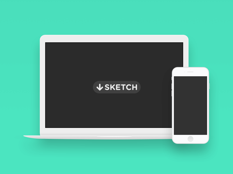 MacBook Sketch Mockup  Sketch Elements