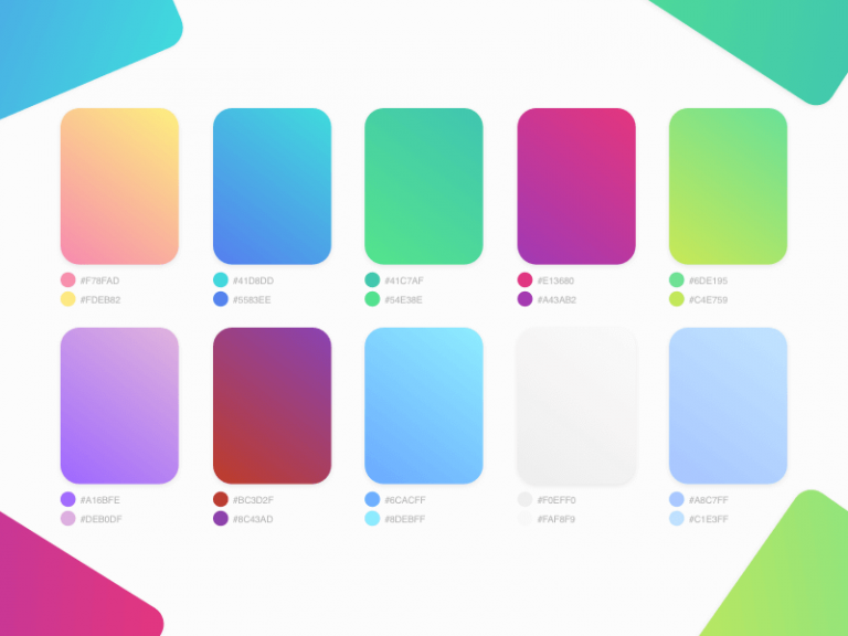 Flat UI Gradient Colors - Free Sketch Resource | Sketch Elements