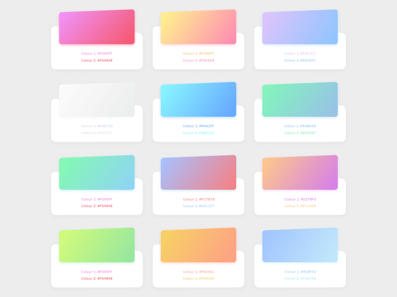 Gradients with Color Code - Free Sketch Resource | Sketch Elements