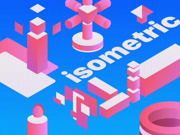 Isometric Grid and Elements Illustration - Free Sketch Resource ...