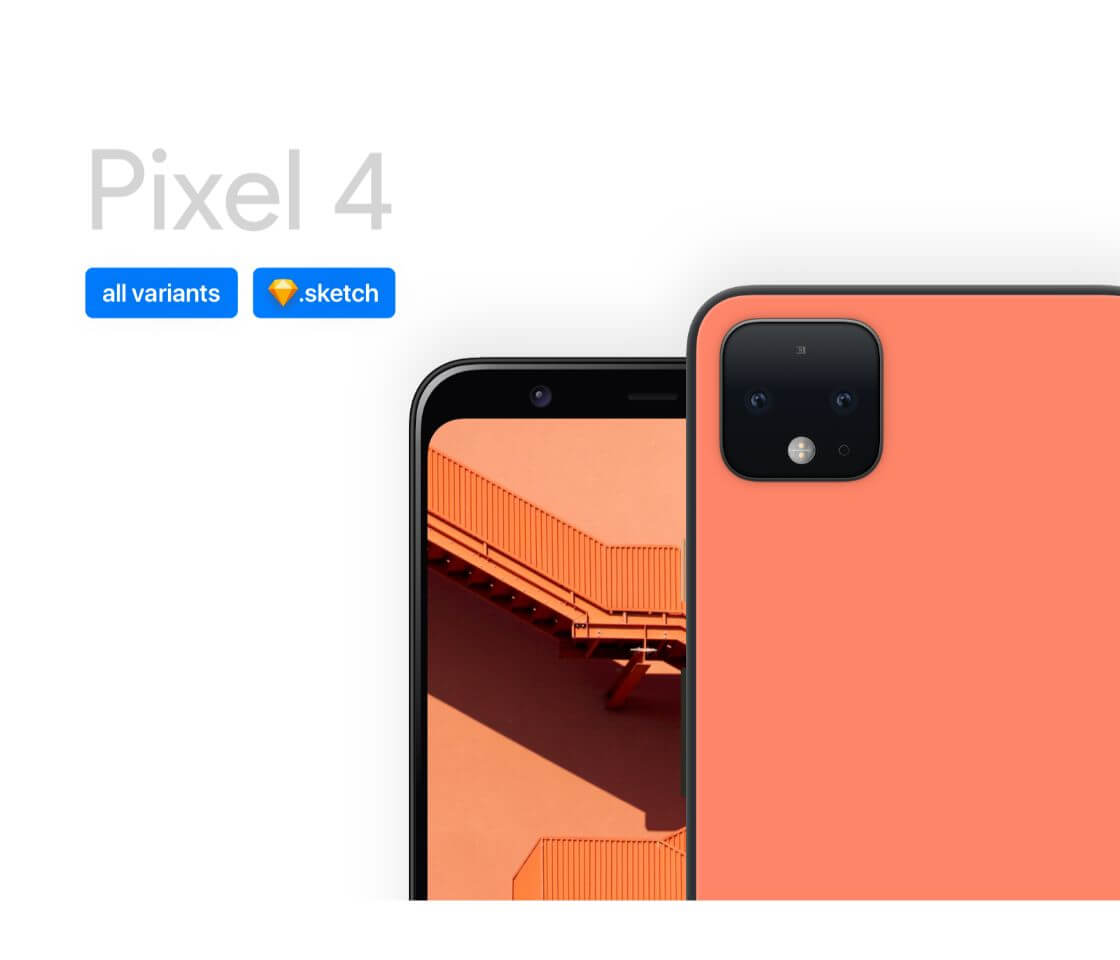 Google Pixel Sketch Mockup  Sketch Elements