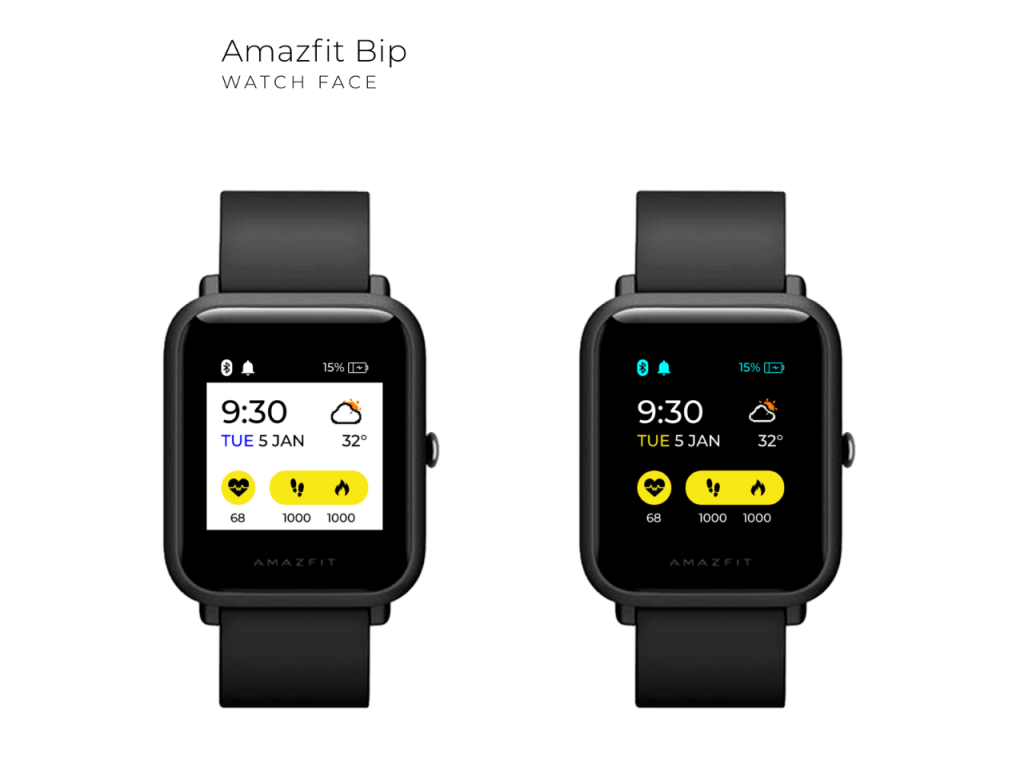 Amazfit Bip Smart Watch UX & UI - Free Sketch Resource | Sketch Elements