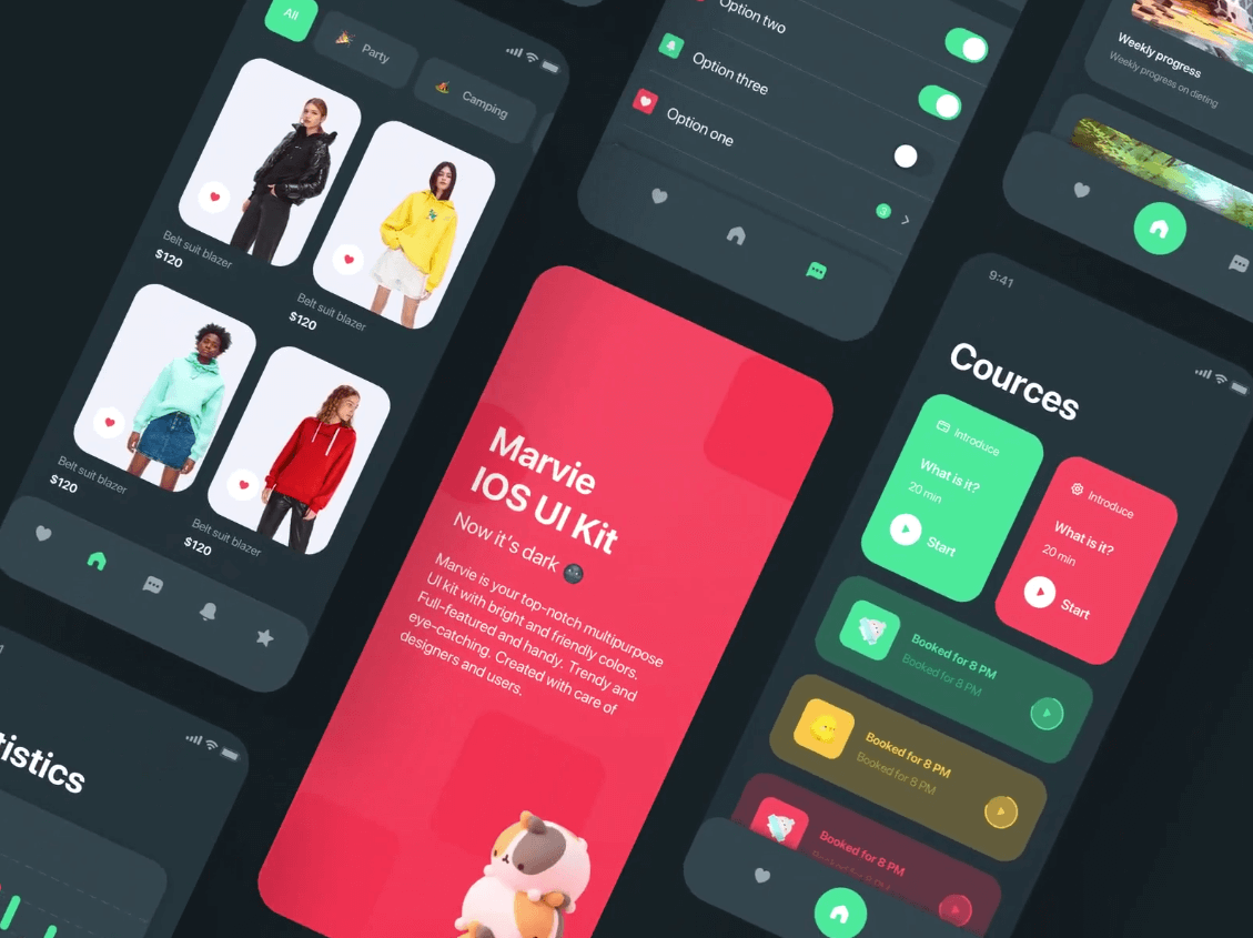 Multipurpose iOS App Ui Kit - Free Sketch Resource | Sketch Elements