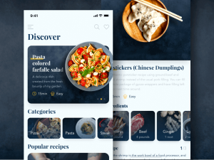 Recipes App Screens - Free Sketch Resource | Sketch Elements