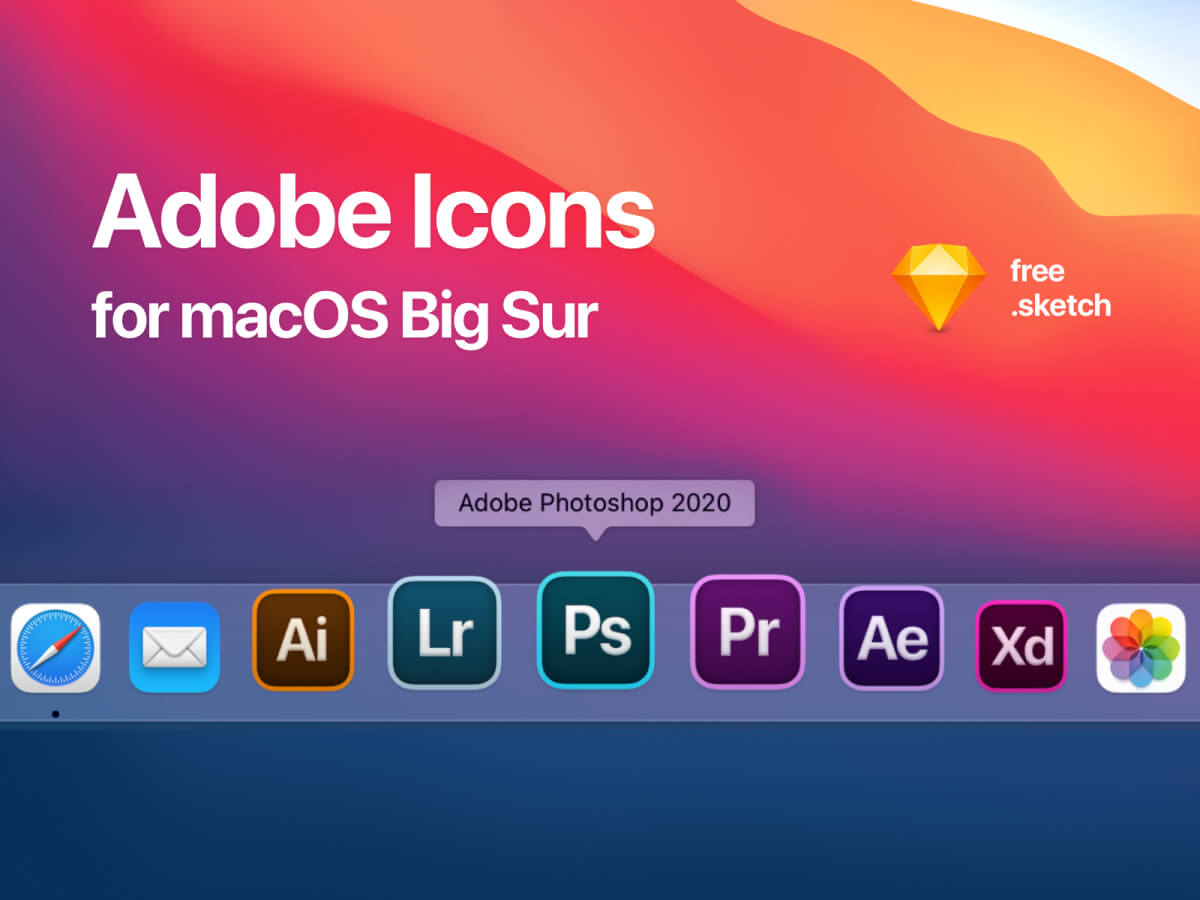Adobe Icons for macOS Big Sur