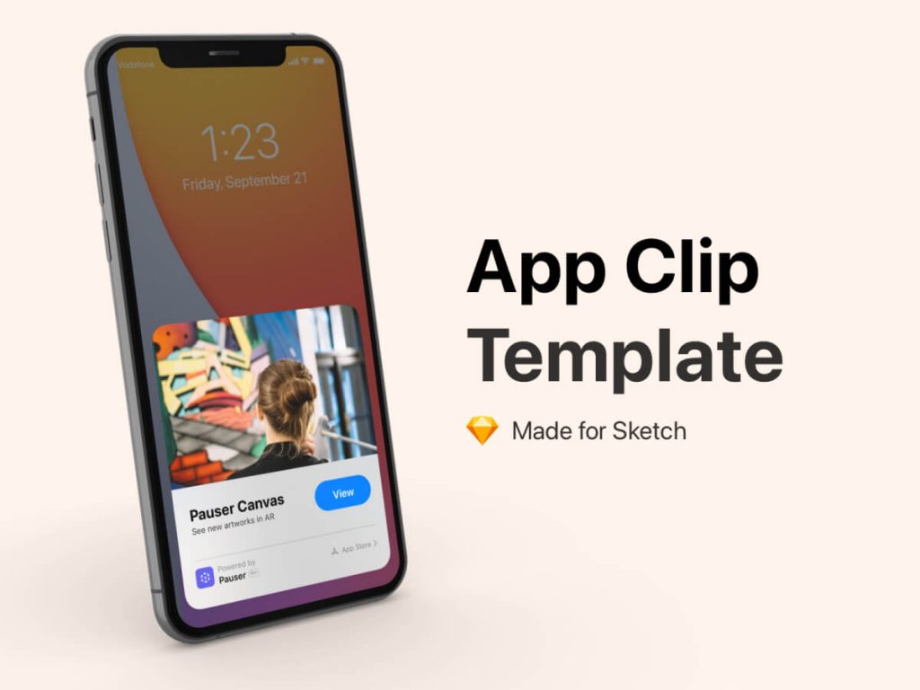 App Clip iOS Template for Sketch