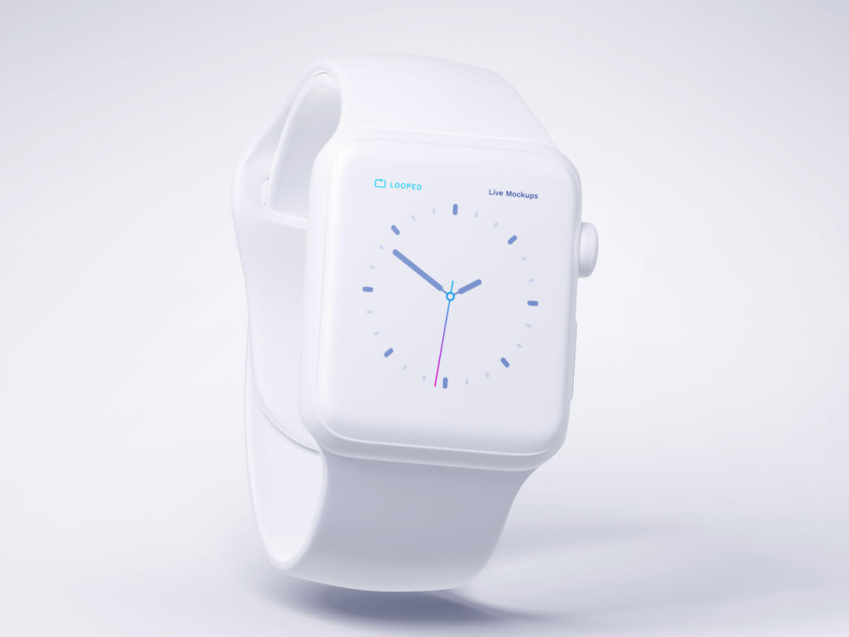 Apple Watch White Clay Mockup - Free Sketch Resource | Sketch Elements