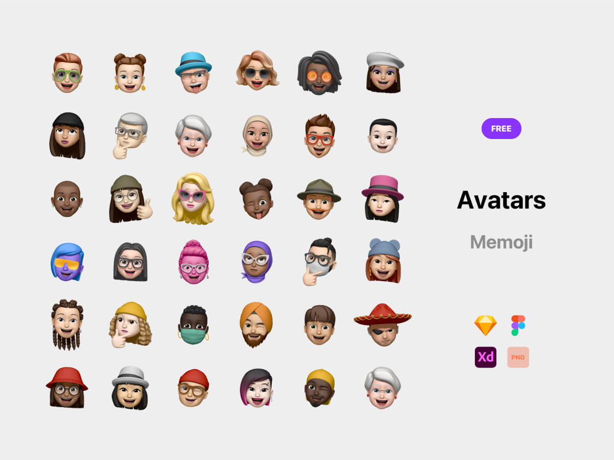 Avatars Memoji - Sketch Illustrations