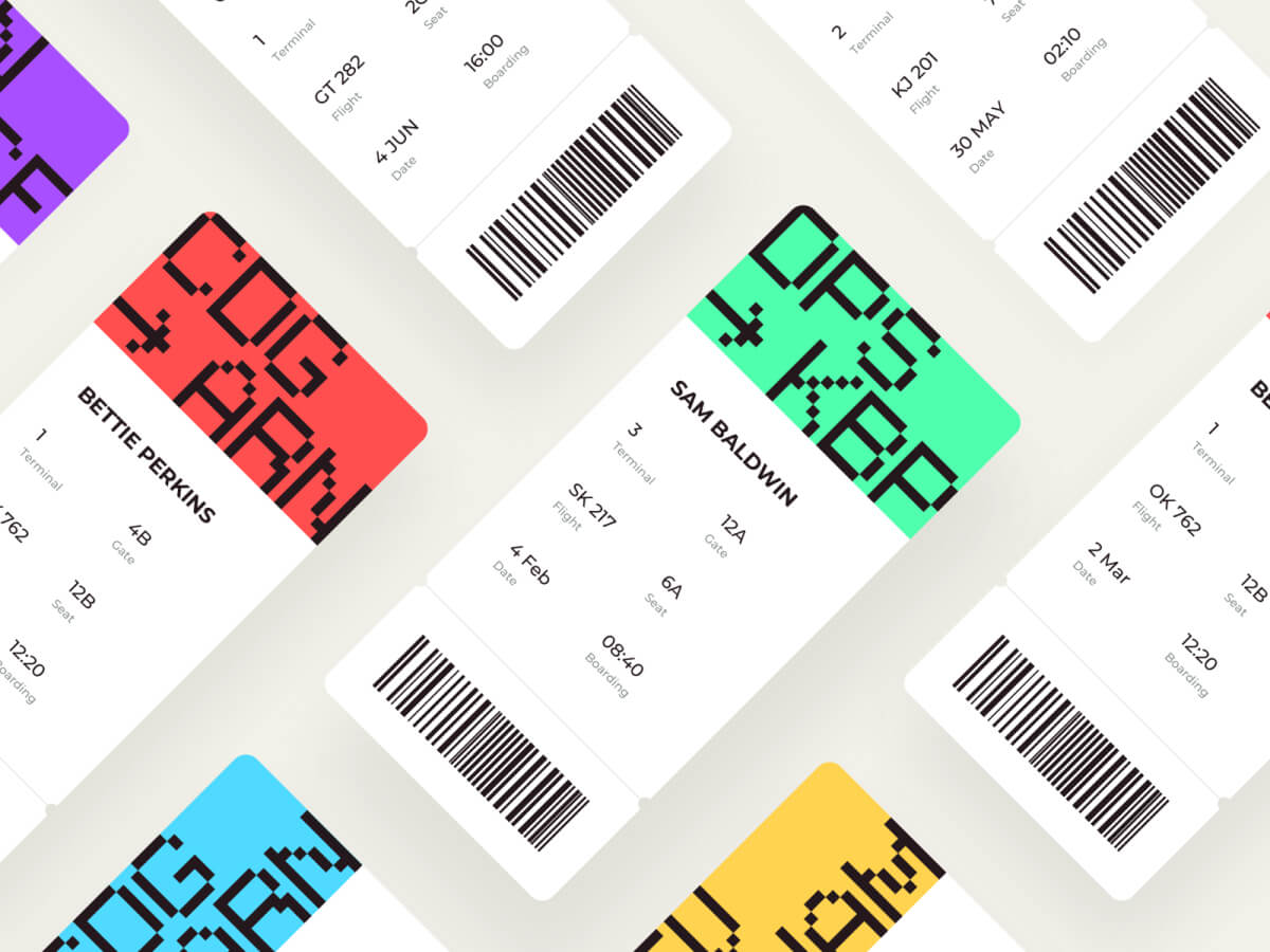 Boarding Pass UI Kit