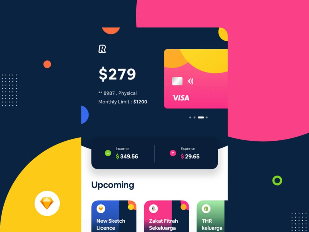 Digital Banking App Sketch UI Kit