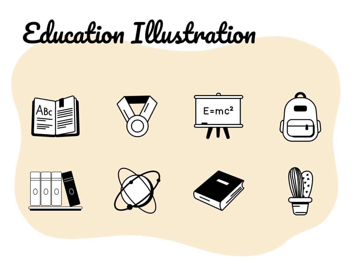 Education Illustrations for Sketch