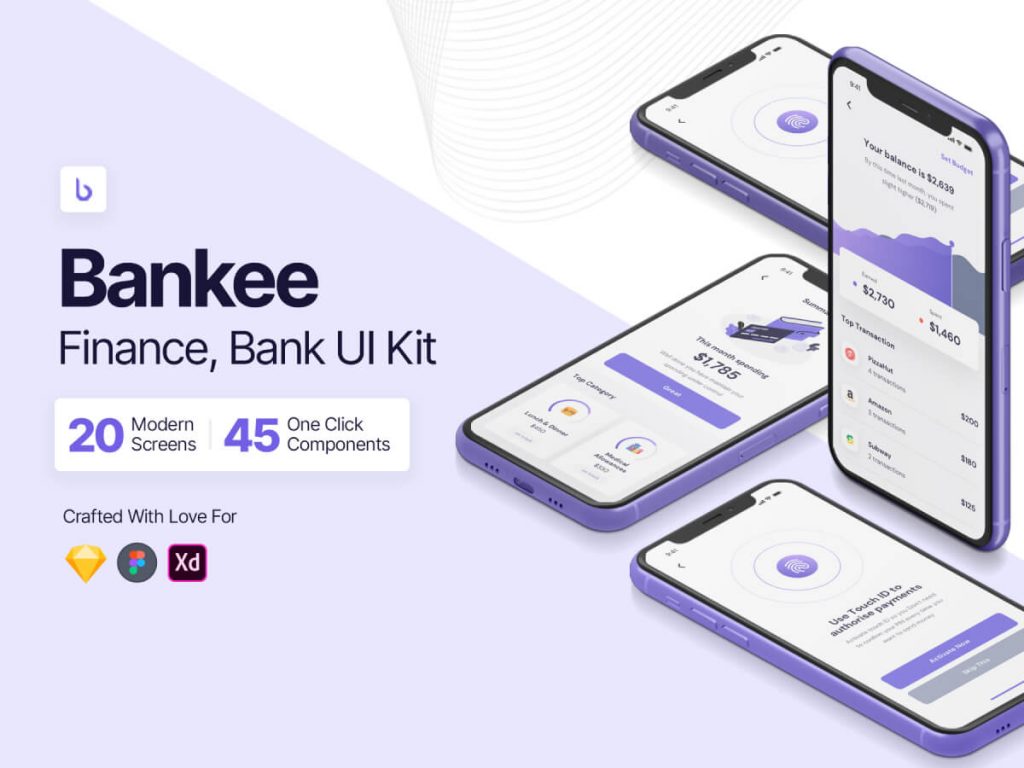 Finance & Wallet Sketch UI Kit