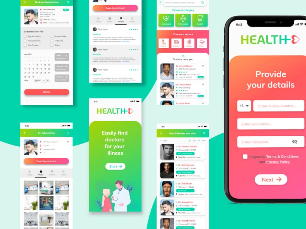 Doctors Appointment App UI Kit