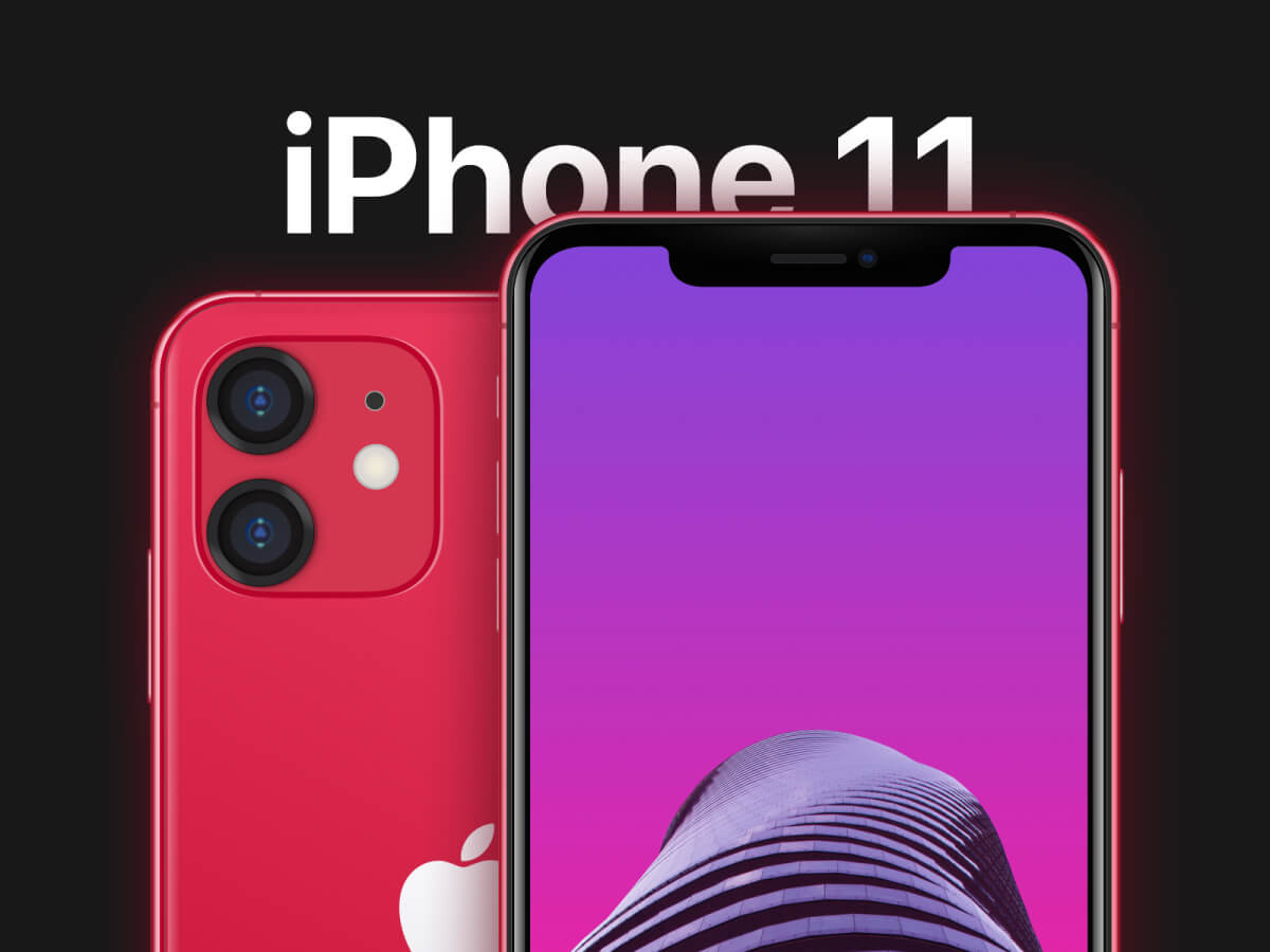 iPhone 11 Sketch Mockup