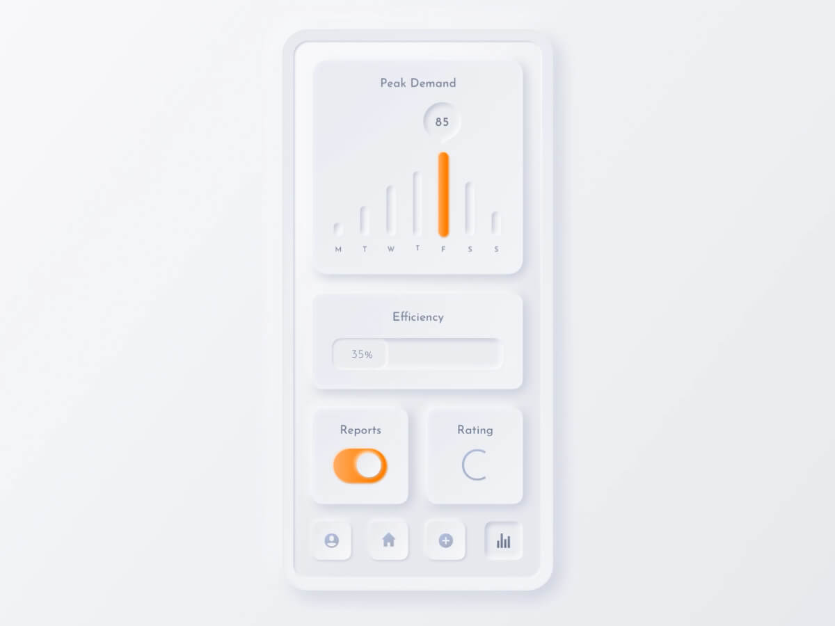 Neumorphic Training Interface