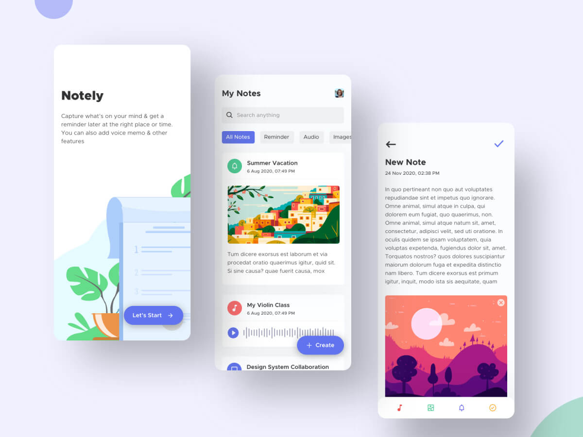 Free Version) Makarya Notes - Advanced Note Taking App Design System + UI  Kit