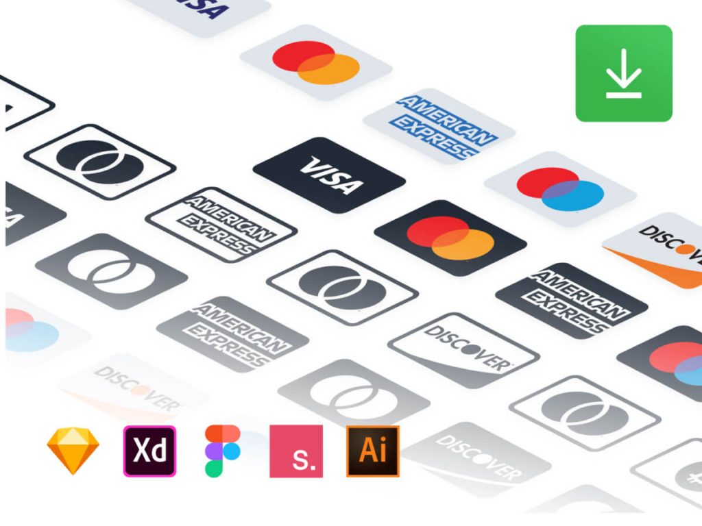 Payment Methods Logos for Sketch