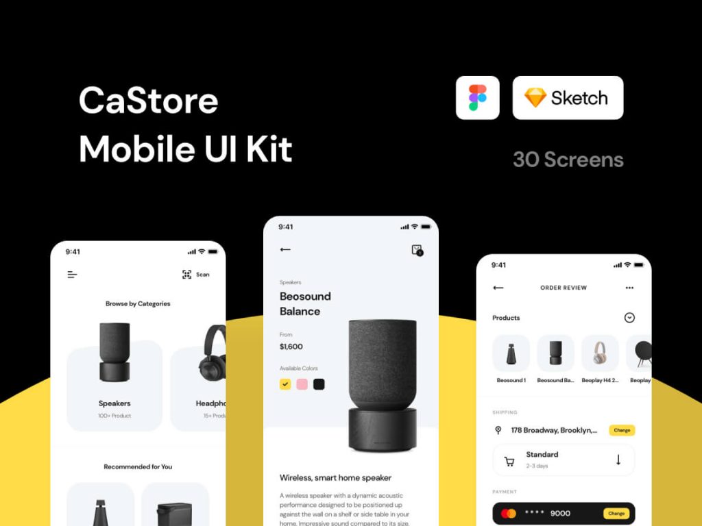 Store Mobile Sketch UI Kit