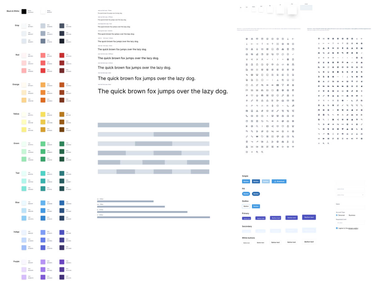 Tailwind CSS UI Kit - Sketch