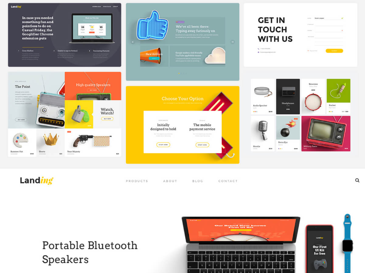 Aggregate more than 84 sketch landing page template super hot in