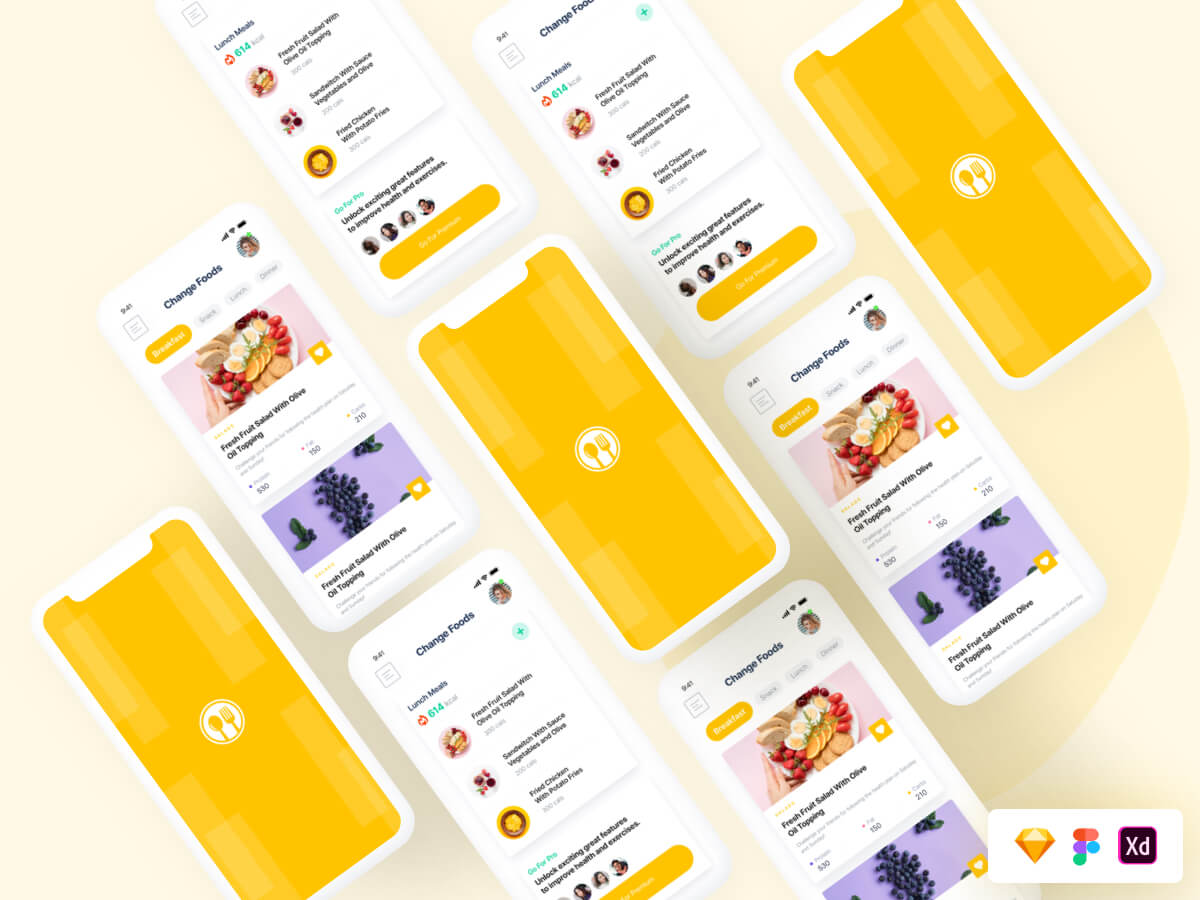 Meal Planner App Free Sketch Resource Sketch Elements