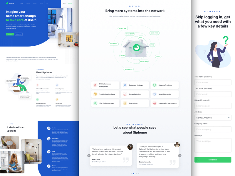 Doutss Free Landing Page Sketch