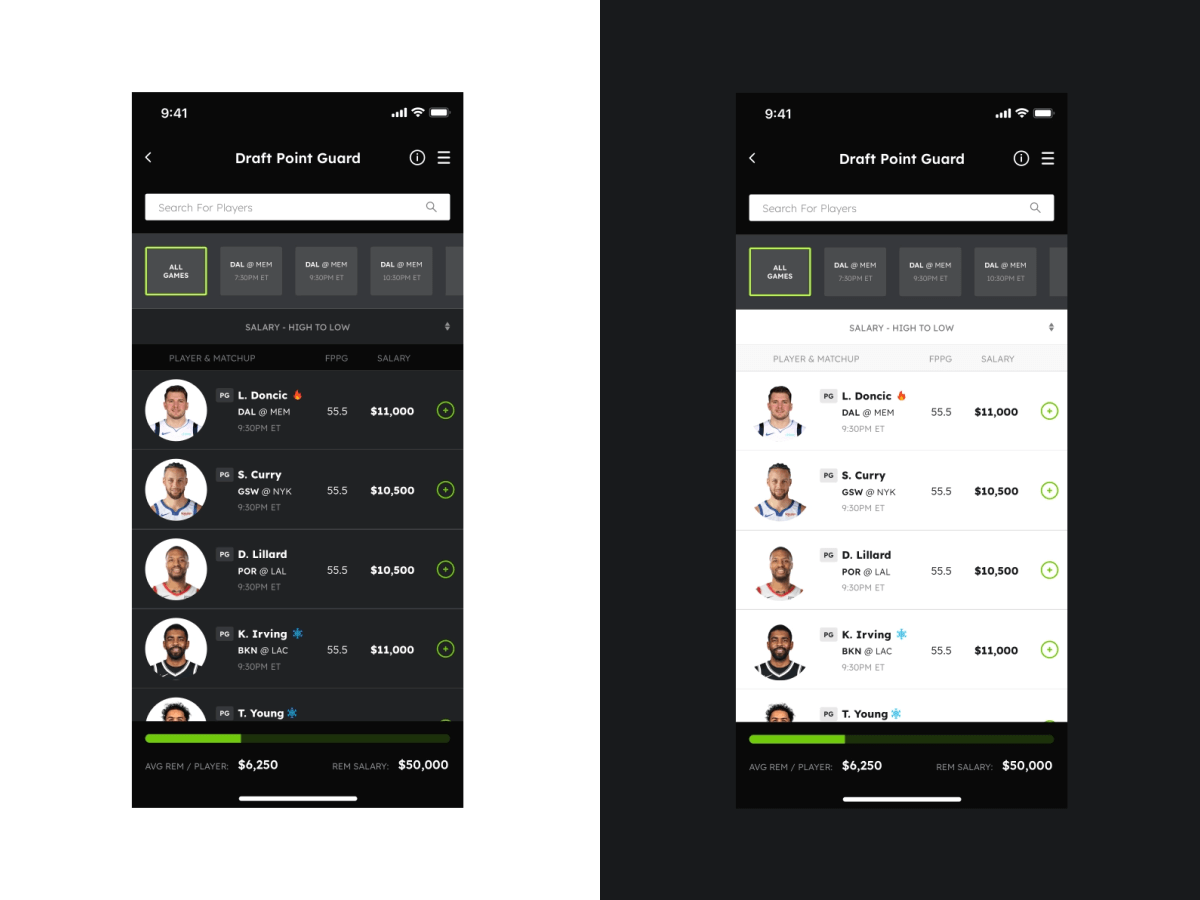 DraftKings Fantasy Sports Screen Sketch freebie - Download free